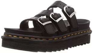 Dr. Martens Sandały damskie Blaire Slide, Czarna skóra hydro - 42 EU - Sandały damskie - miniaturka - grafika 1