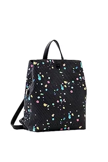 Torebki damskie - Desigual Women's Back_SPLATTER23 Sumy, Black, One Size, czarny, jeden rozmiar - grafika 1