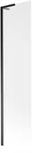 Parawany nawannowe - Mexen Next L parawan nawannowy 1-skrzydłowy 80 x 150 cm, szron, czarny - 895-080-000-03-30-70 - miniaturka - grafika 1