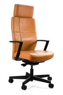 Fotel biurowy, krzesło biurowe Fotel gabinetowy Sonoma skóra naturalna - Fotele i krzesła biurowe - miniaturka - grafika 1