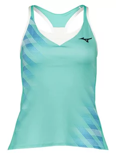 Mizuno Top sportowy "Printed" w kolorze turkusowym - Koszulki sportowe damskie - miniaturka - grafika 1