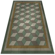Dywany zewnętrzne - Nowoczesny dywan tarasowy wzór Bloki 140x210 cm - miniaturka - grafika 1