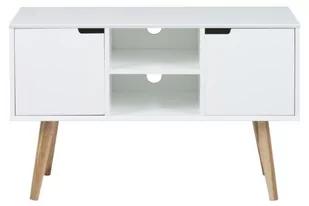 AC Design Furniture 60639 kredens mariela drzwi, 2 sztuki, dno 1 sztuki drewno, 96 x 38 x 62,5 cm, biały 60639 - Kredensy - miniaturka - grafika 1