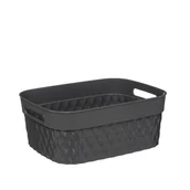 Pudła i pojemniki do przechowywania - Atmosphera Pojemnik prostokątny RECTA tworzywo sztuczne 5 l kolor szary 167802A - miniaturka - grafika 1