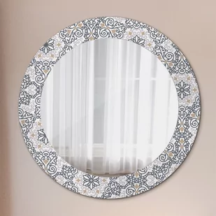 Lustro dekoracyjne okrągłe Geometryczne ornamenty - Lustra - miniaturka - grafika 1
