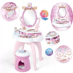 Smoby Disney Princess Toaletka 2w1 + 10 akcesoriów - Zabawy w naśladowanie dorosłych - miniaturka - grafika 1