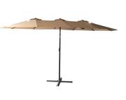 Parasole ogrodowe - Rojaplast parasol przeciwsłoneczny DOUBLE ZWU 307 beżowy - miniaturka - grafika 1