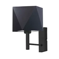 Lampy ścienne - Elegancki kinkiet czarny do sypialni MEDAN - miniaturka - grafika 1