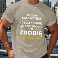 Koszulki męskie - TEMU T-shirt na z krótkim rękawem dla mężczyzn w wieczności w Polsce - miniaturka - grafika 1