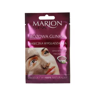 Marion SPA wygładzająca maseczka do twarzy z różową glinką 8g - Maseczki do twarzy - miniaturka - grafika 1
