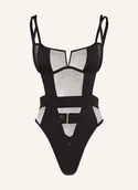 Body - Bluebella Body Ze Stringami Orla schwarz - miniaturka - grafika 1