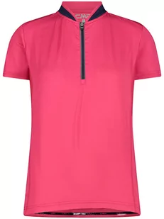 CMP Koszulka kolarska w kolorze różowym - Koszulki sportowe damskie - miniaturka - grafika 1