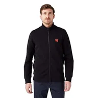 Bluzy męskie - Wrangler Męska bluza z zamkiem błyskawicznym, czarna, rozmiar 3XL - miniaturka - grafika 1