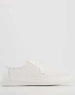 Trampki męskie - BIAŁE TRAMPKI MĘSKIE 026-1 1010 WHITE - Venezia - miniaturka - grafika 1