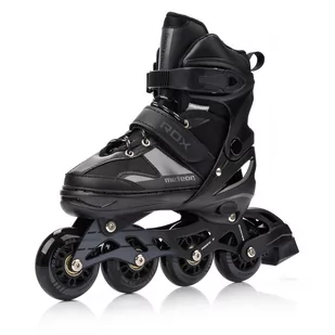 Rolki Meteor Rox  S 30-33 Czarny - Materace turystyczne - miniaturka - grafika 1