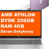 Laptopy - HP 15-fc0133ds / BK1Y9UA / Athlon Silver / 4GB / 256GB / Radeon 610M / HD / Dotyk / Win 11 / Fioletowy - miniaturka - grafika 1