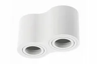 Oprawy, klosze i abażury - Oprawa sufitowa Aveiro Duo Bis 160x80x90mm 2x20W okrągła biała IP20 - miniaturka - grafika 1