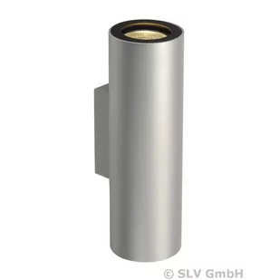 SLV Wąska lampa ścienna ENOLA_B UP-DOWN, srebrnoszary - Lampy ścienne - miniaturka - grafika 1