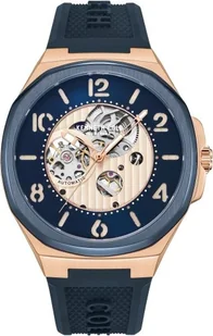 Zegarek Zegarek męski KENNETH COLE KCWGR2233101 niebieski klasyczny open heart - Zegarki męskie - miniaturka - grafika 1