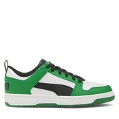 Buty dla chłopców - Sneakersy Puma REBOUND LAYUP LO SL JR 370490 24 Zielony - miniaturka - grafika 1