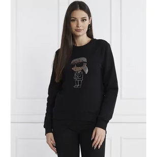 Karl Lagerfeld Bluza ikonik 2.0 | Regular Fit - Bluzy damskie - miniaturka - grafika 1
