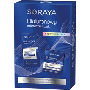 Soraya zestaw Hialuronowy Mikrozastrzyk 60+: Krem 50ml + Krem pod oczy 15ml - Zestawy kosmetyków damskich - miniaturka - grafika 1