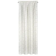 Zasłony - Zasłona 140x300 Marigold biała złota liście zaciemniająca gotowa na taśmie - miniaturka - grafika 1