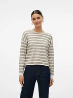 Swetry damskie - Vero Moda Sweter w kolorze beżowo-kremowym - miniaturka - grafika 1