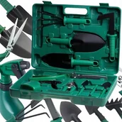 Łopaty i widły - Narzędzia Ogrodnicze Nożyce Łopatka Walizka 10 El. - miniaturka - grafika 1