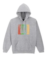 Bluzy damskie - Bluza z kapturem Magnetofon Vintage PRL Kolory Szara XXL - miniaturka - grafika 1