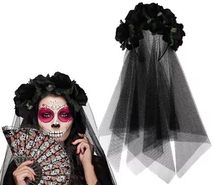Opaska Wianek Z Kwiatami Coco Welon Kostium Strój Na Halloween - Dodatki do strojów karnawałowych - miniaturka - grafika 1