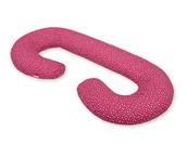 Poduszki do karmienia - Poduszka Ciążowa Typu C Poduszka Dla Kobiet W Ciąży I Do Karmienia- Gwiazdki Bordowe - miniaturka - grafika 1