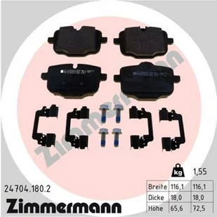 Klocki hamulcowe - komplet ZIMMERMANN 24704.180.2 - Klocki hamulcowe - miniaturka - grafika 1