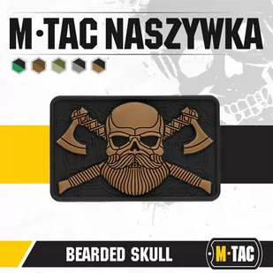 M-Tac - Naszywka - Bearded Skull - 3D PVC  - 51113205 - Odzież taktyczna i umundurowanie - miniaturka - grafika 3
