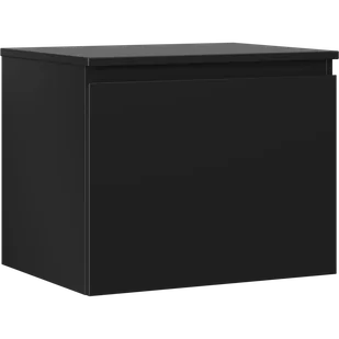 Mexen Orio szafka łazienkowa podumywalkowa 60 cm z blatem, 1 szuflada, czarna mat - 91A10-06047-1-BFC71 - Szafki łazienkowe - miniaturka - grafika 1
