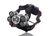 Latarki - Wydajna latarka na głowę LED CZOŁÓWKA 5 LAMP - miniaturka - grafika 1