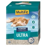 Żwirek dla kotów - MultiFit Żwirek zbrylający Ultra 2x6 l - miniaturka - grafika 1
