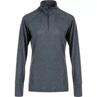 Bluzy sportowe damskie - Bluza damska Endurance  Core X1 Elite Melange Midlayer Black Melange 36 - miniaturka - grafika 1
