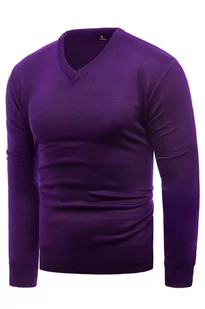 bluza/ sweter męski 2200a - fiolet - Risardi - Swetry męskie - miniaturka - grafika 1
