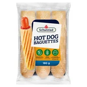 Bułki - Schulstad Bułki pszenne do przygotowywania hot dogów w stylu francuskim 180 g (3 x 60 g) - miniaturka - grafika 1