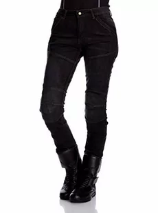 Roleff Racewear Kevlar damskie spodnie motocyklowe, czarne, rozmiar 29 - Odzież motocyklowa - miniaturka - grafika 1