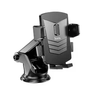 Uchwyty samochodowe do telefonów - Hoco Uchwyt Samochodowy Do Deski / Szyby David Ca83 Czarny - miniaturka - grafika 1