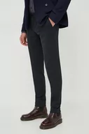 Spodnie męskie - Tommy Hilfiger spodnie męskie kolor granatowy dopasowane - miniaturka - grafika 1
