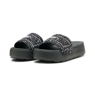 Damskie Klapki PUMA KARMEN SLIDE WNS I AM THE DRAMA 39540102 – Szary - Klapki i japonki damskie - miniaturka - grafika 1