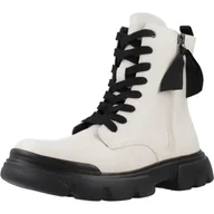 Botki damskie - Geox Girl J Junette Girl G Botki, Lt Ivory Black, 35 EU - miniaturka - grafika 1