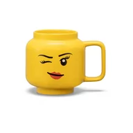 Kubki dla dzieci - Żółty ceramiczny kubek dla dzieci 530 ml Head – LEGO® - miniaturka - grafika 1