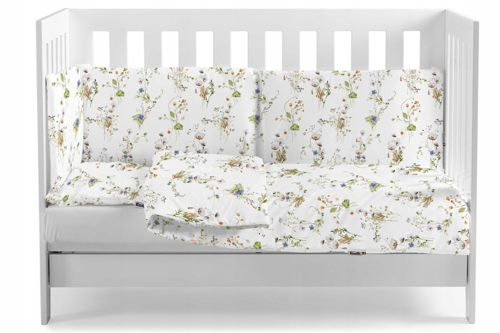 Pościel Niemowlęca 135 X 100 Z Ochraniaczem Feretti Ikebana