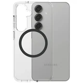 Etui i futerały do telefonów - Etui PANZERGLASS Care Flagship Urban Combat Qi do Samsung Galaxy S25 Przezroczysto-czarny - miniaturka - grafika 1