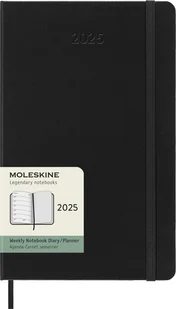 MOLESKINE kalendarz 2025 CZARNY LARGE WEEKLY HARD TYGODNIOWY (13x21) - Kalendarze - miniaturka - grafika 1