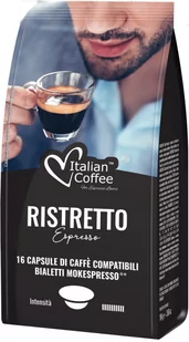 Italian Coffee Ristretto kapsułki do BIALETTI Mokespresso - 16 kapsułek - Kawa w kapsułkach i saszetkach - miniaturka - grafika 1